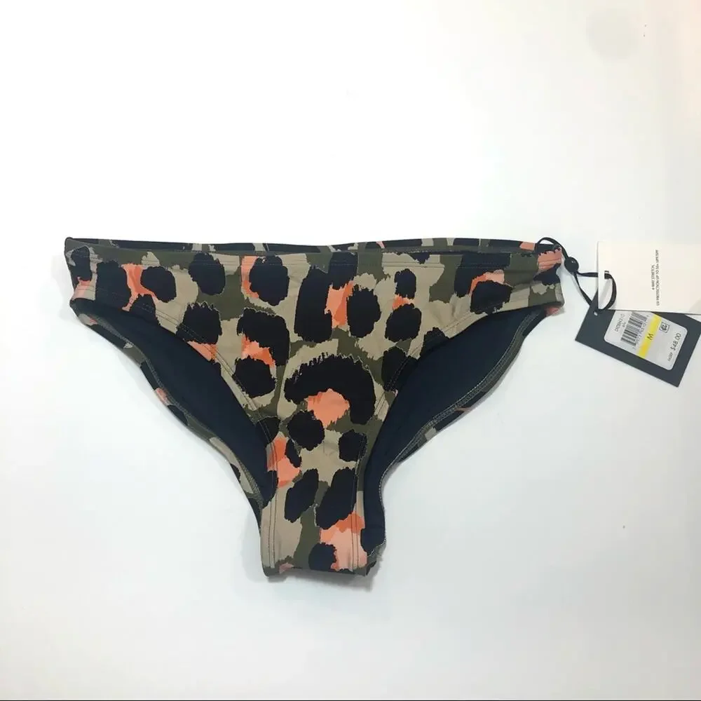 DKNY MILITARY OLIVE LEOPARD Bikini Swim Bottom
